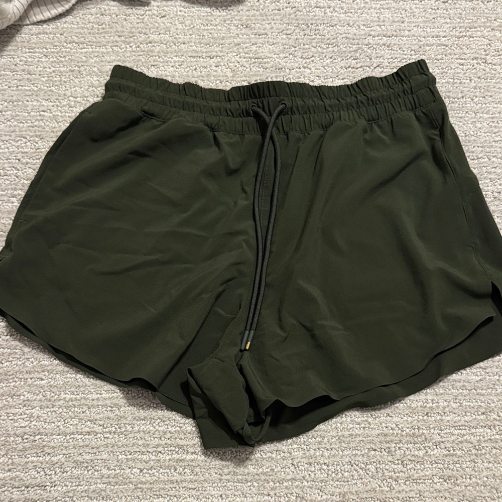 Athleta Dark Green Athletic Shorts